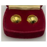 Vintage 24K Gold Plated 5/8" "BEN WA" Balls In Original Case