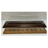 Vintage O Gauge Display Bases One With Acrylic