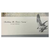 Unframed Frank Mittelstadt "Building The Future Osprey" Pencil Signed Limited Editon 132/155 Wildlife Print