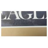 Unframed Vintage SAVE THE EAGLE Miller Beer Poster