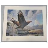 Unframed Mario Fernandez "On Golden Wings" Eagle Print 19 1/2" x 24" 64/200