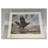 Unframed Mario Fernandez "On Golden Wings" Eagle Print 19 1/2" x 24" 64/200