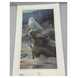 Unframed Mario Fernandez "Sea Maden" Snow Owl Print  19" x 29 1/2" 105/475