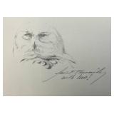 Unframed Mario Fernandez "Sea Maden" Snow Owl Print  19" x 29 1/2" 105/475