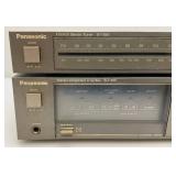 Vintage Panasonic AM/FM Stereo Tuner ST-355 & Stereo Integrated Amplifier SU-355 (One Missing Power Cord)