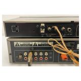 Vintage Panasonic AM/FM Stereo Tuner ST-355 & Stereo Integrated Amplifier SU-355 (One Missing Power Cord)