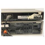 Vintage Panasonic AM/FM Stereo Tuner ST-355 & Stereo Integrated Amplifier SU-355 (One Missing Power Cord)