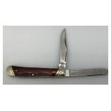 Vintage RR Rough Rider High Plains Trapper RR2045 Two Blade Pocket Knife 3 1/4" Blades