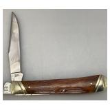 Vintage RR Rough Rider High Plains Trapper RR2045 Two Blade Pocket Knife 3 1/4" Blades