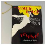 RARE 1973 Champs ELYSEES Paris Cabaret Program & 1975 Moulin Rouge Paris Festival Program