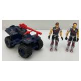 1985 GI JOE Cobra Ferret ATV Comes With 2 Action Figures Tomac & Xamot (Missing Parts Present) Can Find On Ebay