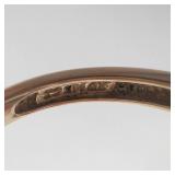 Lady’s 14K Yellow Gold Cubic Zirconia Ballerina Style Ring, Size 10