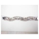 Eisenberg Ice Necklace & Bracelet Set - Clear Crystal Stones, Silver Tone