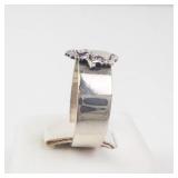 LGB Sterling Silver Crest Ring - Size 6.5