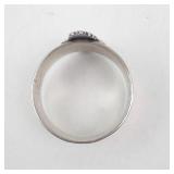 LGB Sterling Silver Crest Ring - Size 6.5