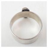 LGB Sterling Silver Crest Ring - Size 6.5