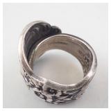 Sterling Heritage Spoon Ring - Size 5.5