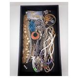 Assorted Jewelry Lot - Necklaces, Beads & Bracelets, Gold & Silver Tones