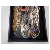 Assorted Jewelry Lot - Necklaces, Beads & Bracelets, Gold & Silver Tones