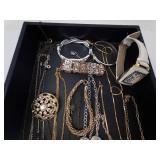 Assorted Jewelry Lot - Necklaces, Bracelets & Watch