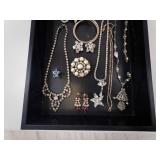 Costume Jewelry Lot - Necklaces, Bracelets, Brooches & Earrings
