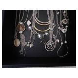 Necklaces - Assorted Silver-Tone Jewelry Lot