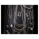 Necklaces - Assorted Silver-Tone Jewelry Lot
