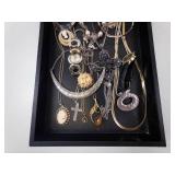 Assorted Costume Jewelry Lot - Necklaces, Bracelets, Watches & Pendants