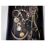 Assorted Costume Jewelry Lot - Necklaces, Bracelets, Watches & Pendants
