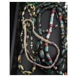 Bead Jewelry Lot - Turquoise, Pearl & Glass Necklaces & Bracelets