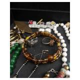 Bead Jewelry Lot - Turquoise, Pearl & Glass Necklaces & Bracelets