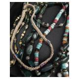 Bead Jewelry Lot - Turquoise, Pearl & Glass Necklaces & Bracelets