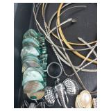 Costume Jewelry Lot - Necklaces, Bracelets & Pearls, Turquoise Accents