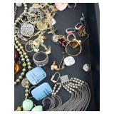 Costume Jewelry Lot - Assorted Necklaces, Bracelets & Earrings