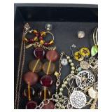 Costume Jewelry Lot - Assorted Necklaces, Bracelets & Earrings
