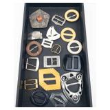 Assorted Belt Buckles & Costume Accessories Lot - Vintage Fashion Hardware