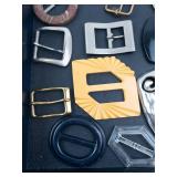 Assorted Belt Buckles & Costume Accessories Lot - Vintage Fashion Hardware