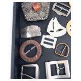 Assorted Belt Buckles & Costume Accessories Lot - Vintage Fashion Hardware