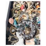 Costume Jewelry Lot - Assorted Earrings, Necklaces, Bracelets & Charms