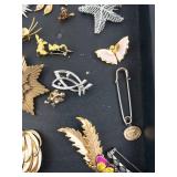 Assorted Brooches & Pins - Vintage Costume Jewelry Collection