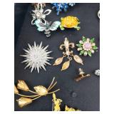 Assorted Brooches & Pins - Vintage Costume Jewelry Collection
