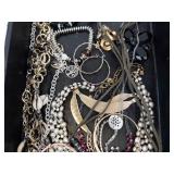Assorted Costume Jewelry Lot - Bracelets, Necklaces, Charms & Turquoise Watch
