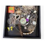 Estate Jewelry Lot - Mixed Costume Necklaces, Bracelets & Charms
