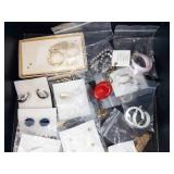 Assorted Costume Jewelry Lot - Earrings, Rings, Bracelets, Pendants
