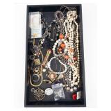 Pearl Necklaces, Cameo Brooches & Watches - Assorted Jewelry Collection
