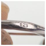 Larimar Sterling Silver Earrings - Bead Drop Pair