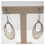 Teardrop Earrings - Mexican Sterling Silver 925 Openwork Pattern
