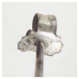 Sterling Silver Marcasite Filigree Hoop Earrings - Pair