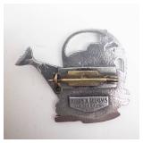 Watering Can Floral Brooch - Limited Edition year 2000 (Silver Tone)