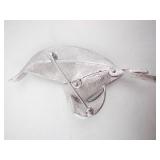 Trifari Vintage Silver-Tone Leaf Brooch